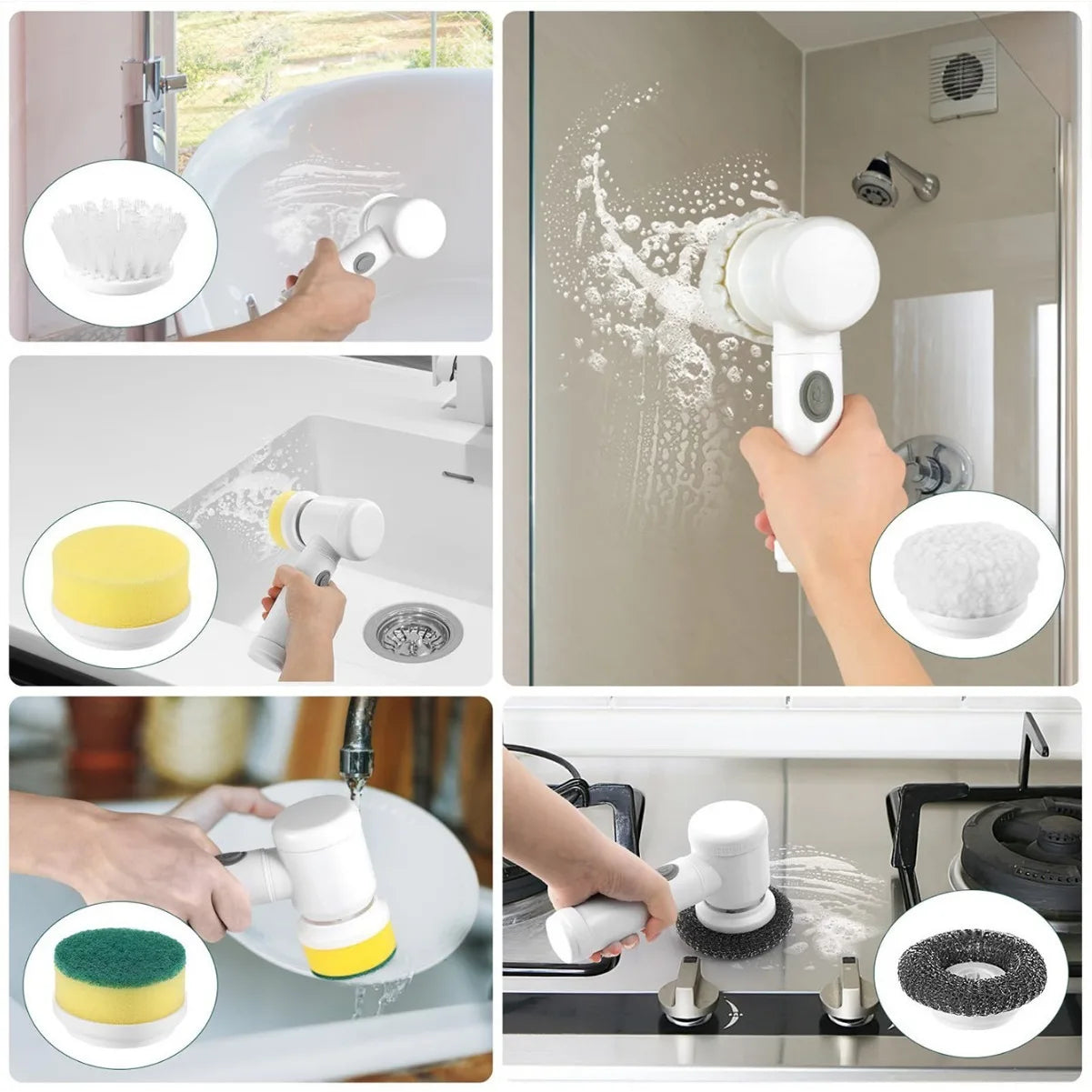 Electric Cleaning Brush Scrubber